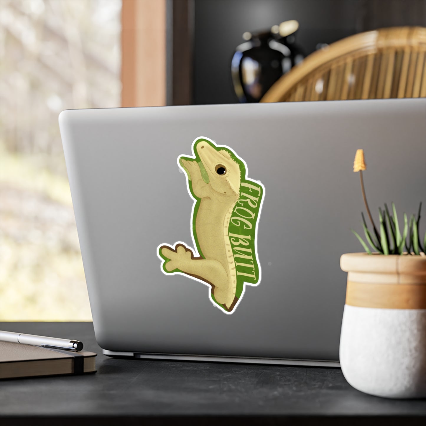 Frog Butt Kiss-Cut Vinyl Decals