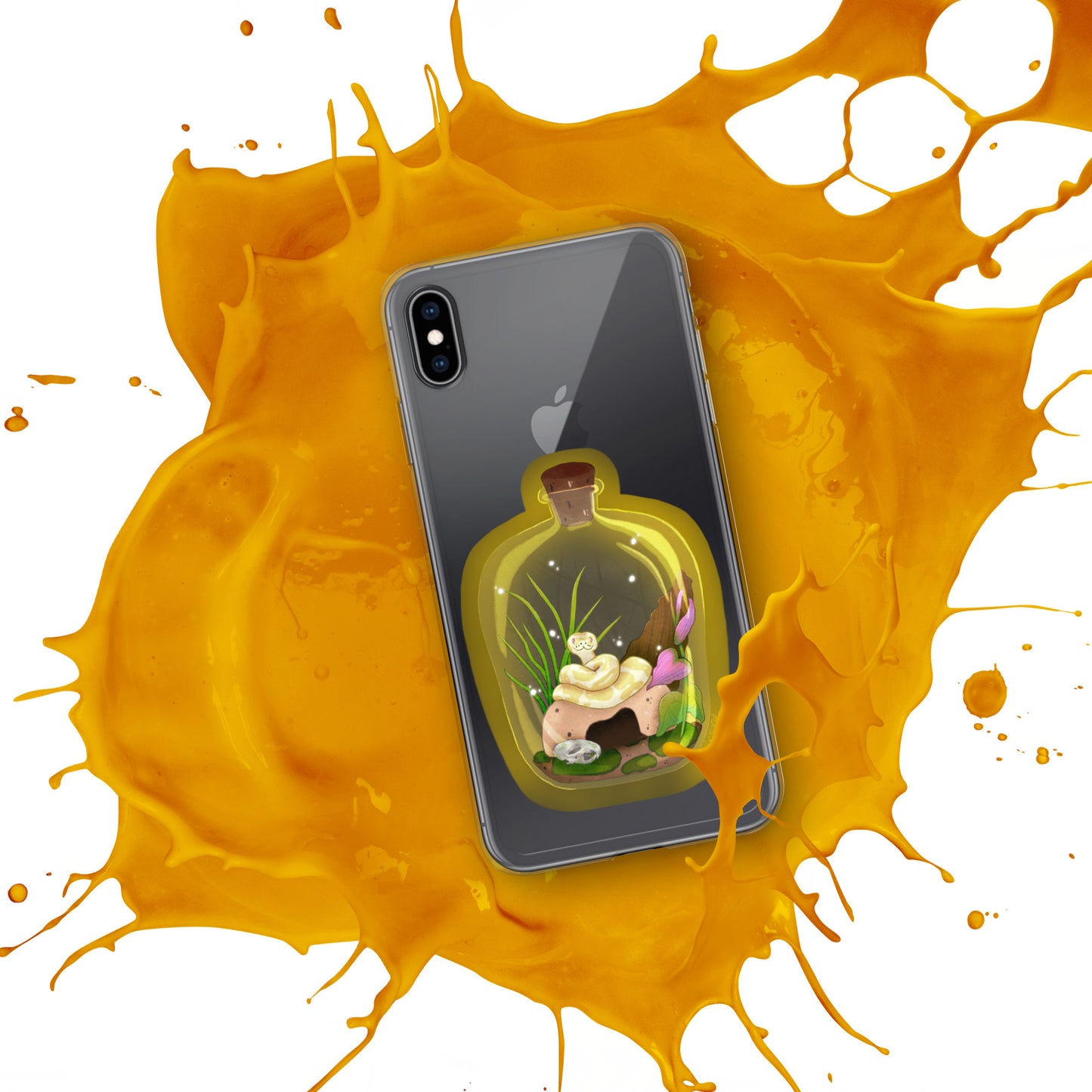 Ball Python in Jar Clear Case for iPhone®