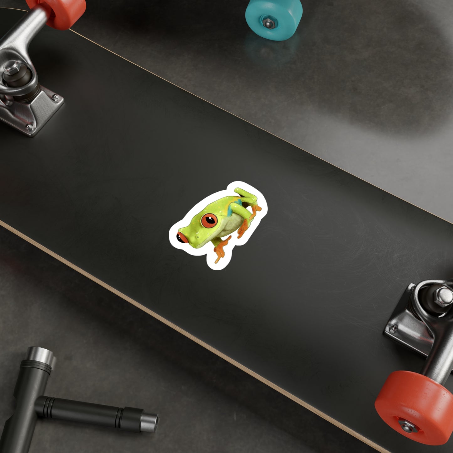 Green Red Eyed Tree Frog Kiss-Cut Vinyl Decals
