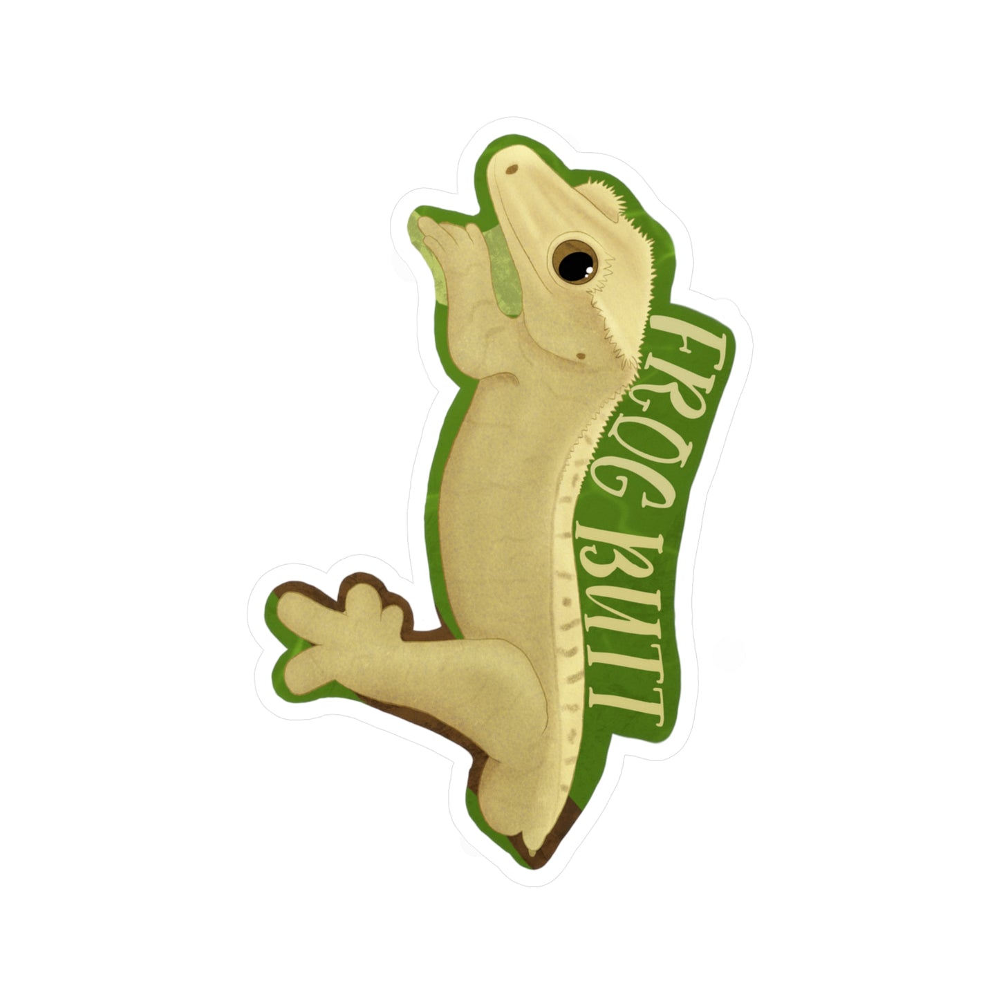 Frog Butt Kiss-Cut Vinyl Decals