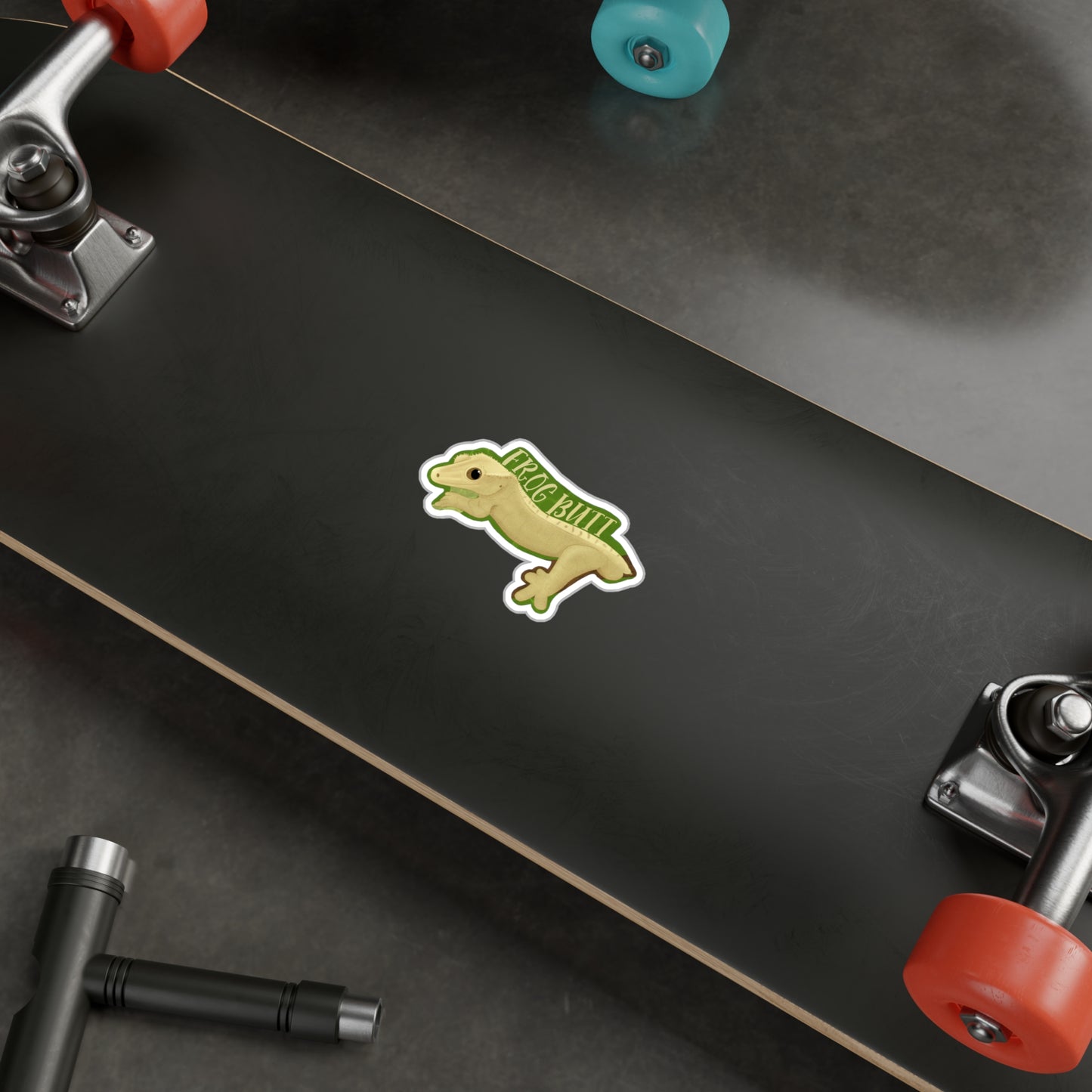 Frog Butt Kiss-Cut Vinyl Decals
