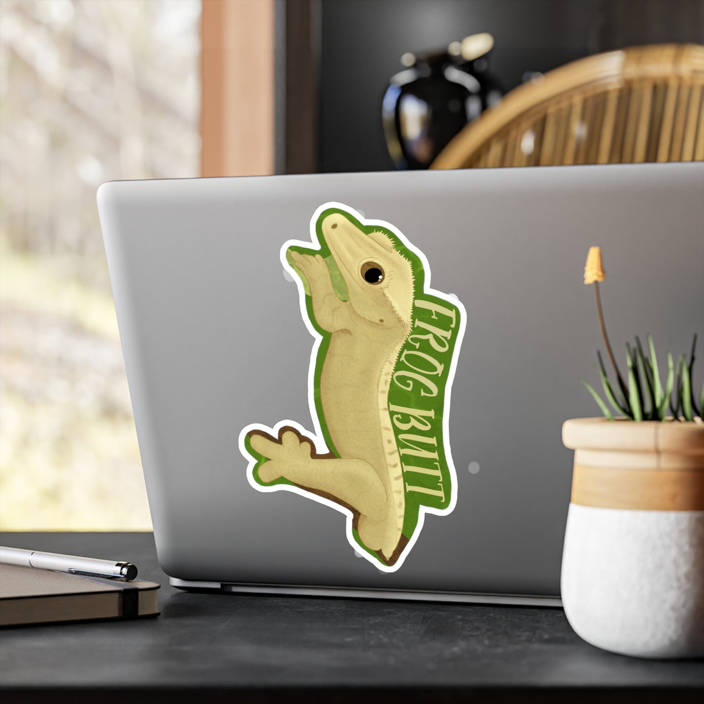 Frog Butt Kiss-Cut Vinyl Decals