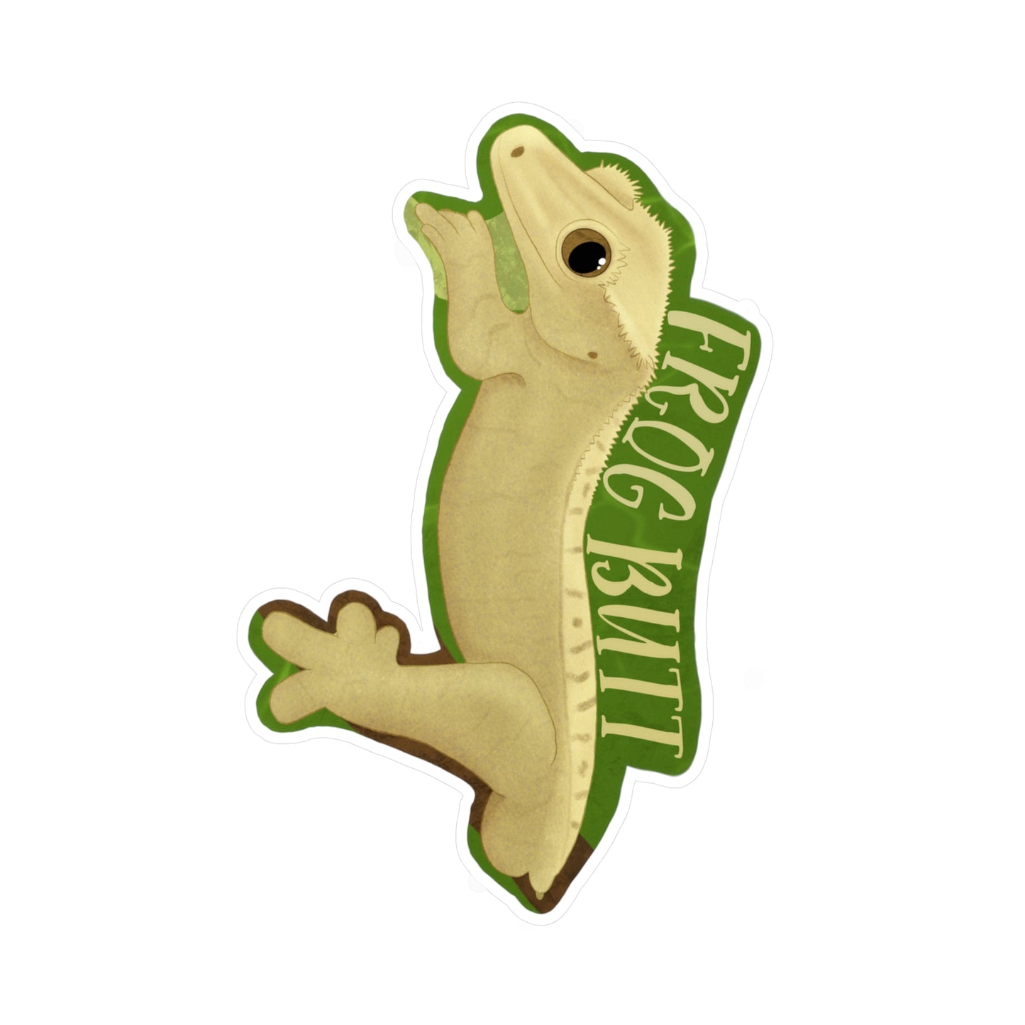 Frog Butt Kiss-Cut Vinyl Decals