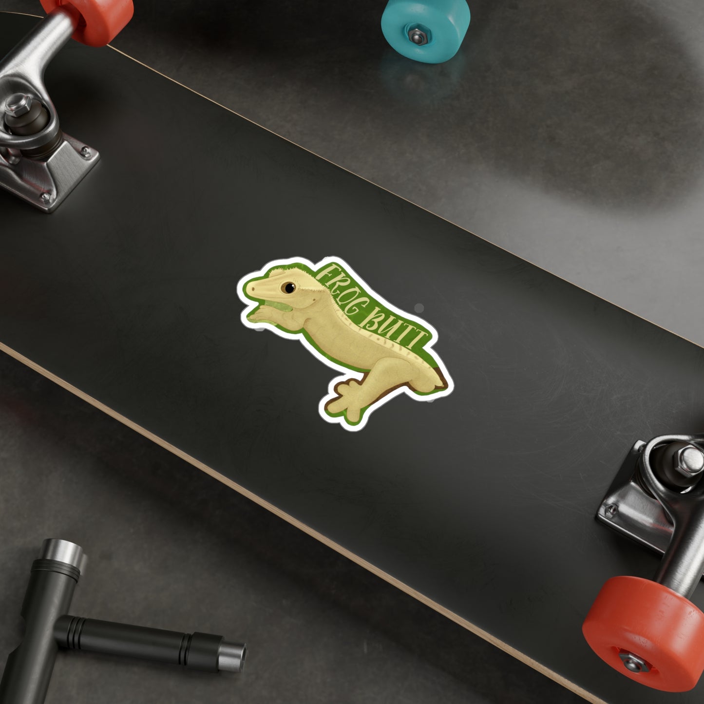 Frog Butt Kiss-Cut Vinyl Decals