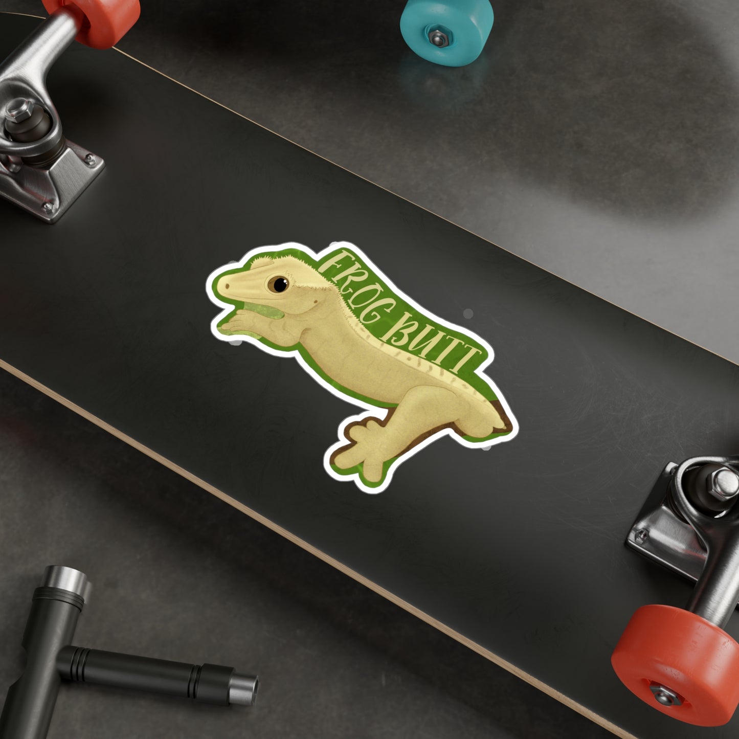 Frog Butt Kiss-Cut Vinyl Decals