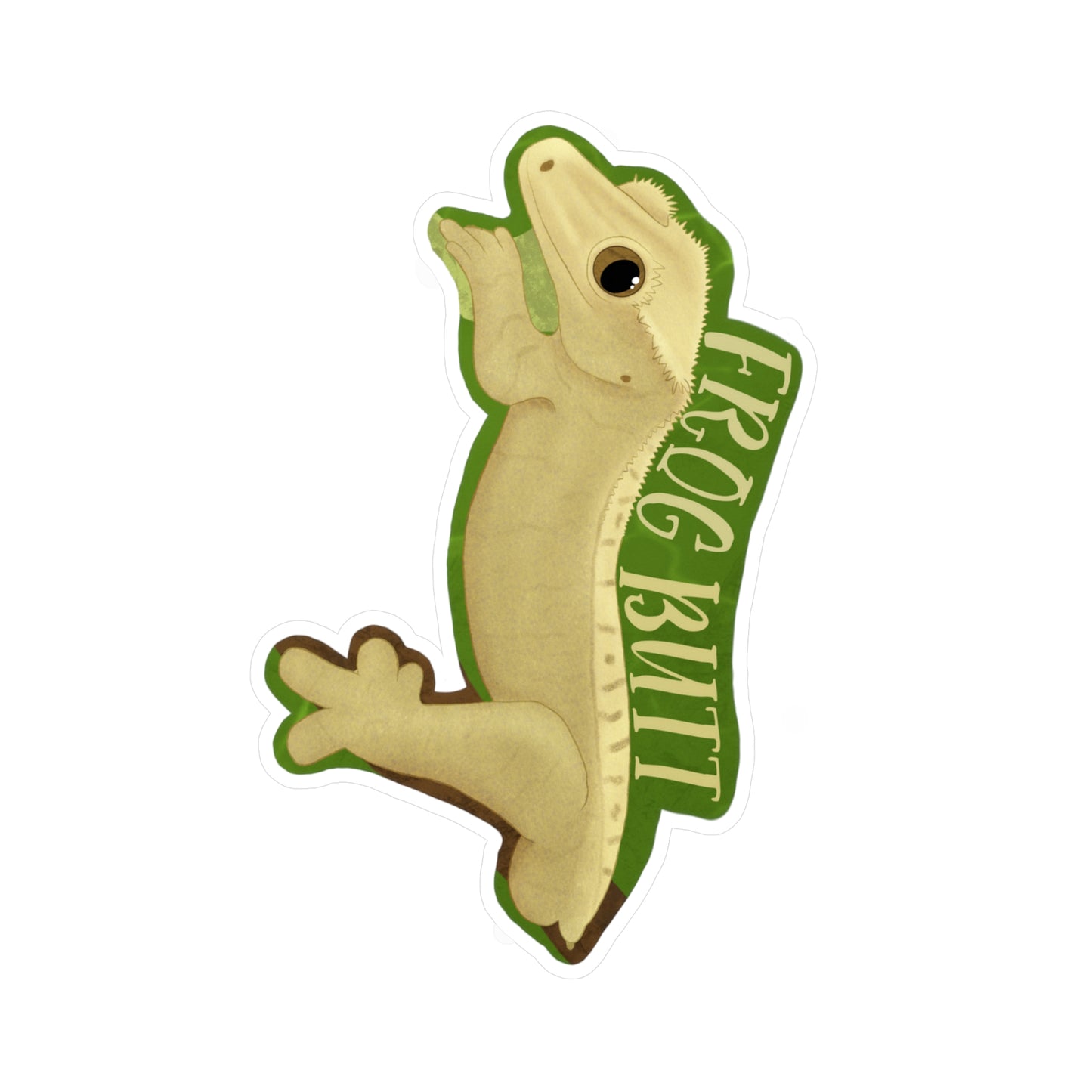 Frog Butt Kiss-Cut Vinyl Decals