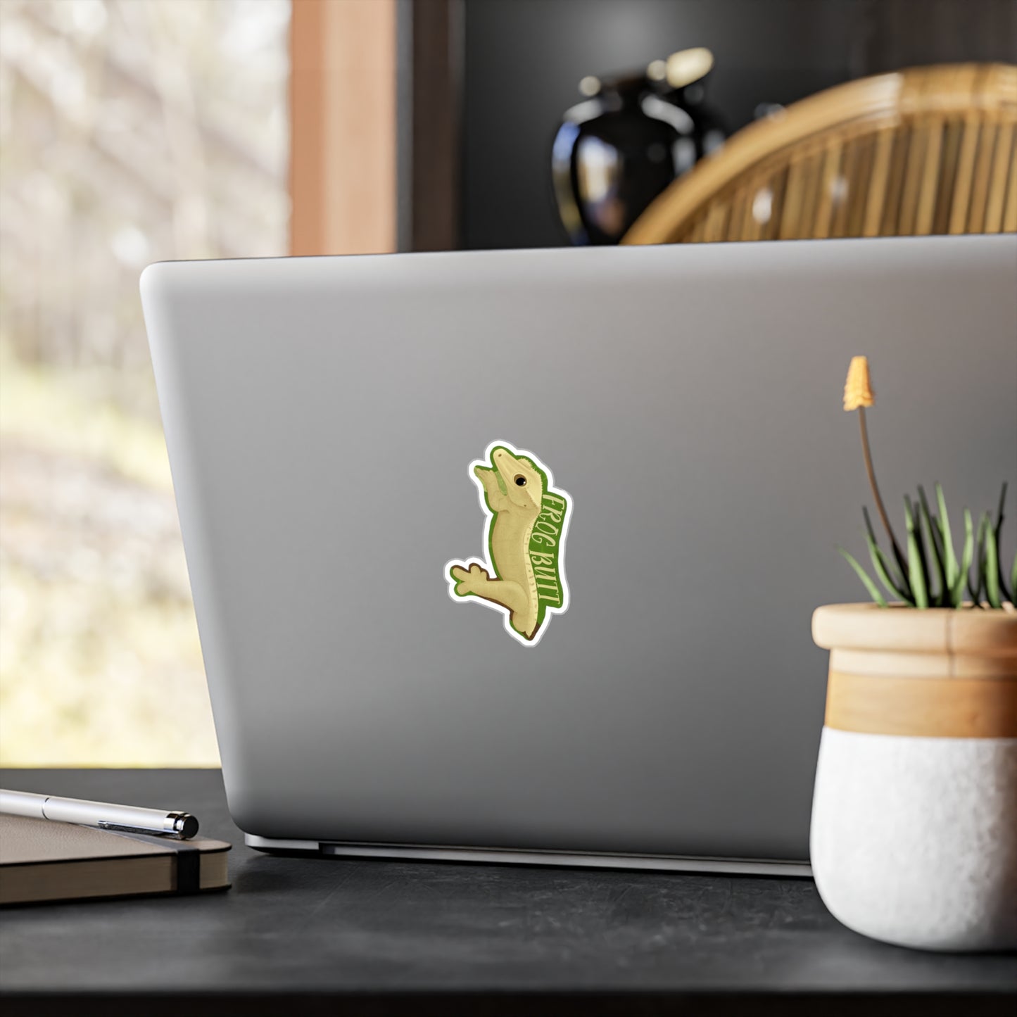 Frog Butt Kiss-Cut Vinyl Decals