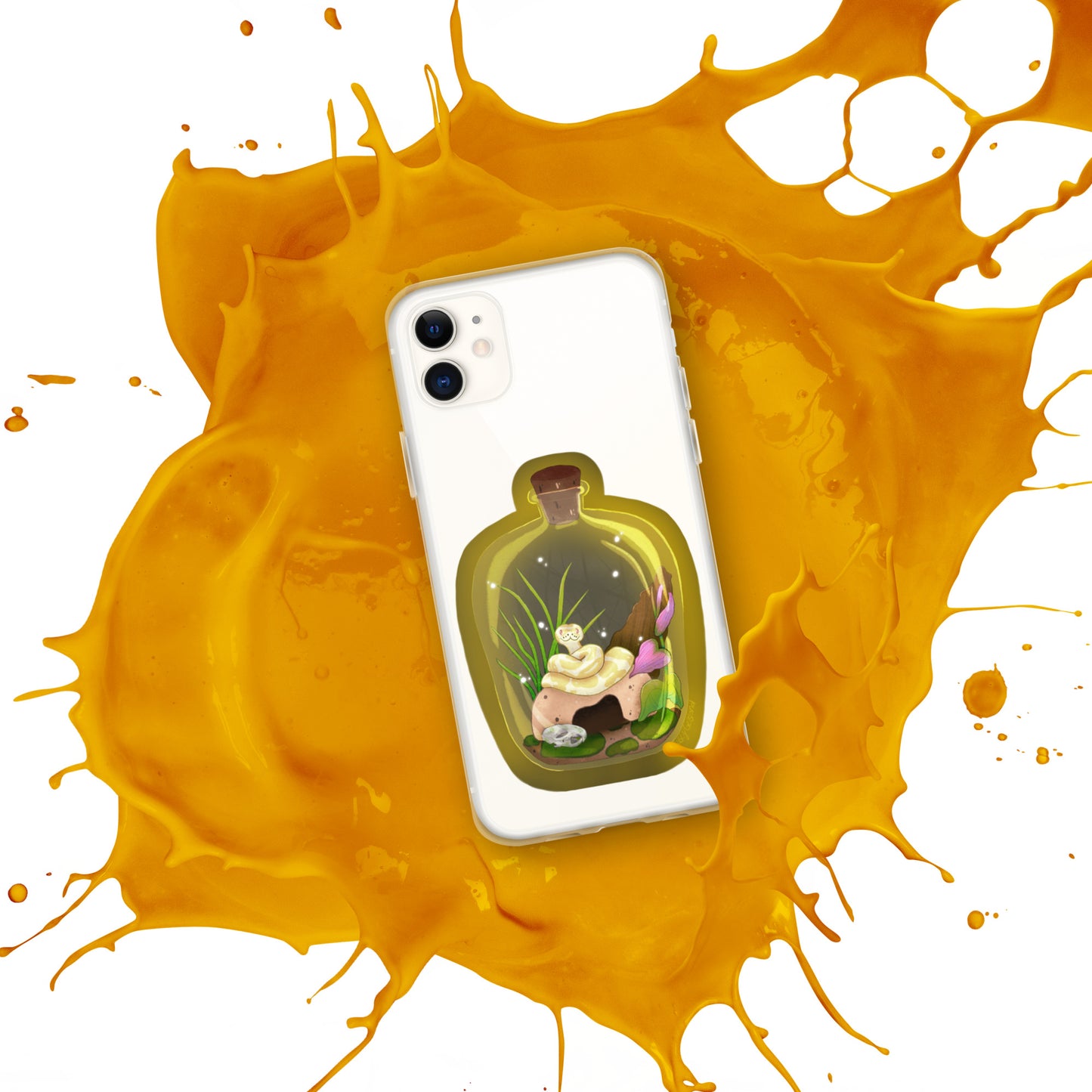 Ball Python in Jar Clear Case for iPhone®