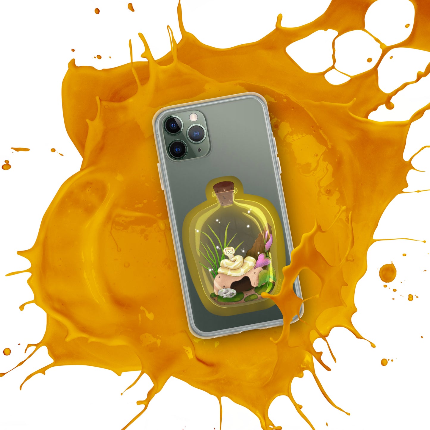Ball Python in Jar Clear Case for iPhone®