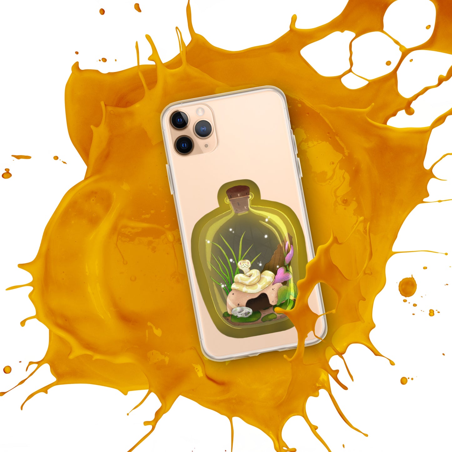 Ball Python in Jar Clear Case for iPhone®