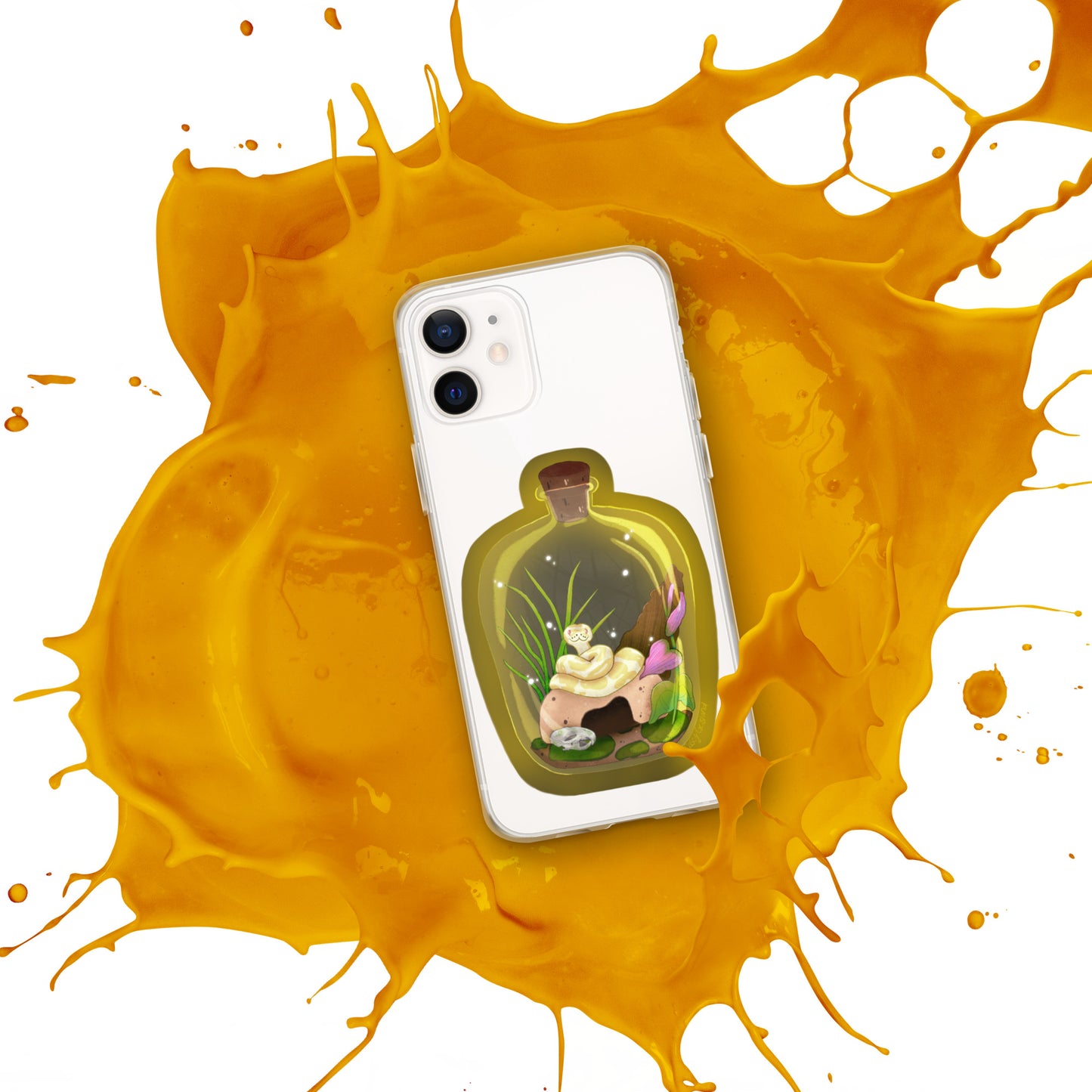 Ball Python in Jar Clear Case for iPhone®