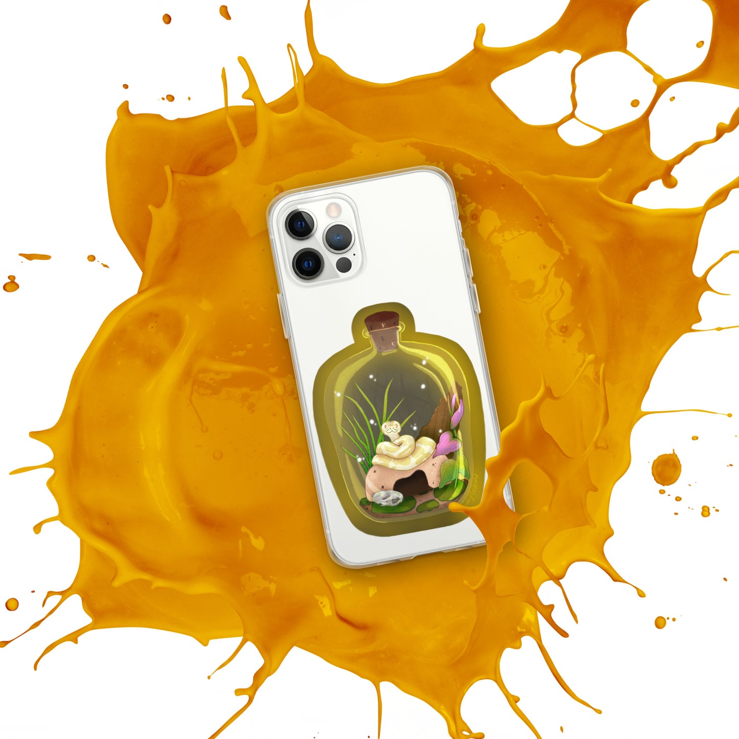 Ball Python in Jar Clear Case for iPhone®