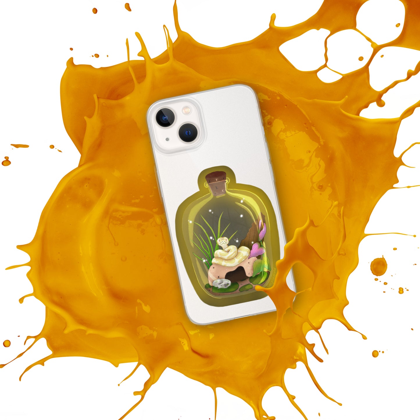 Ball Python in Jar Clear Case for iPhone®
