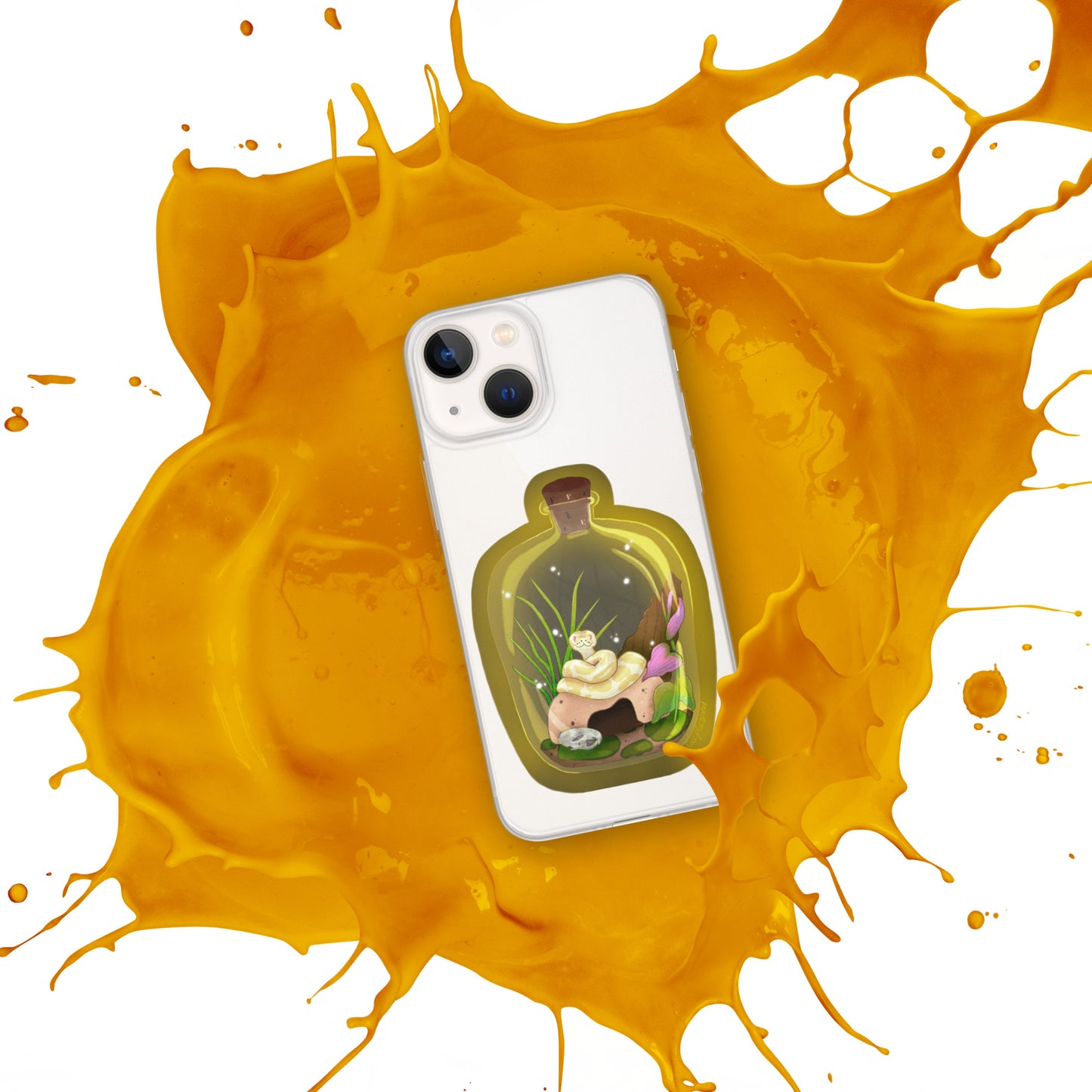 Ball Python in Jar Clear Case for iPhone®