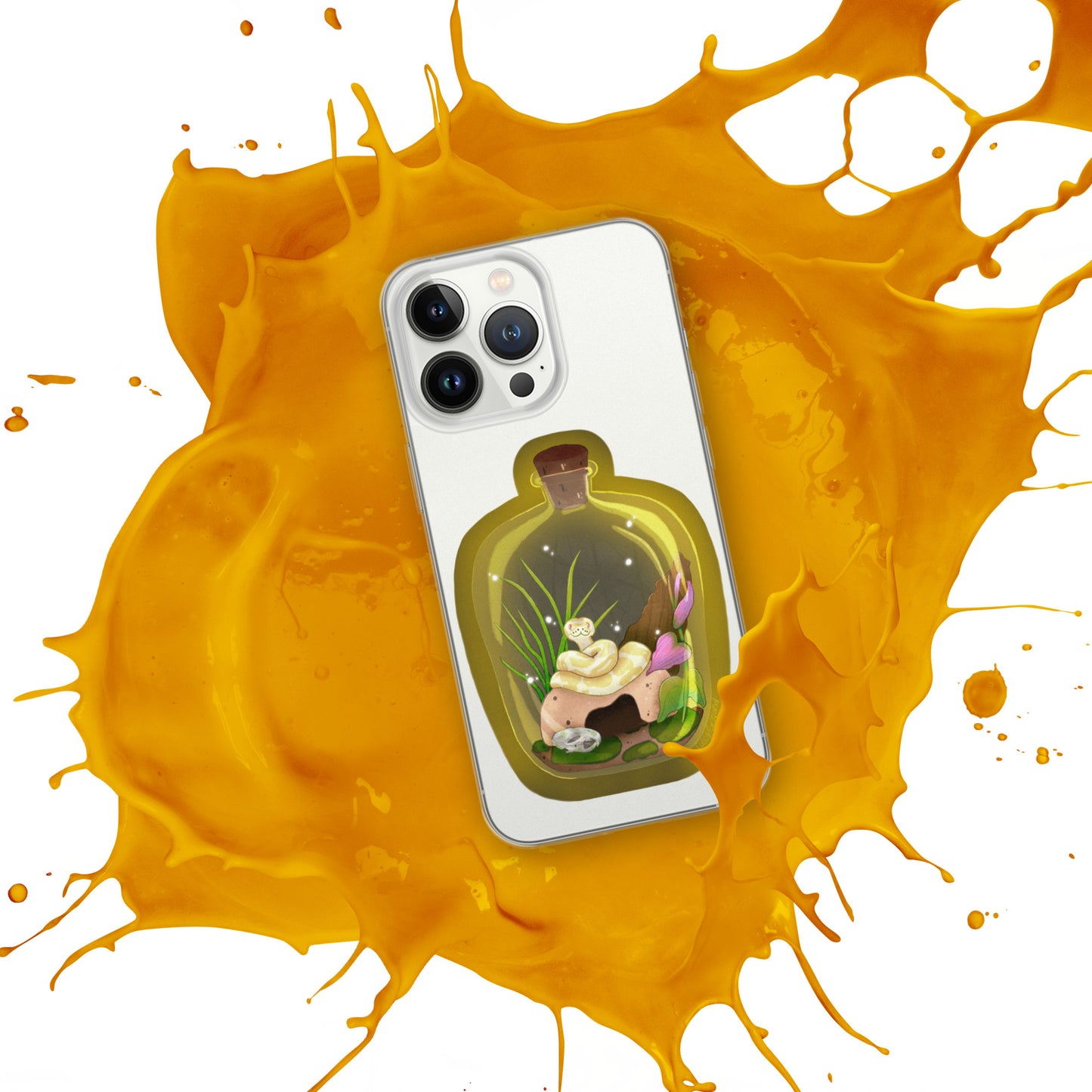 Ball Python in Jar Clear Case for iPhone®