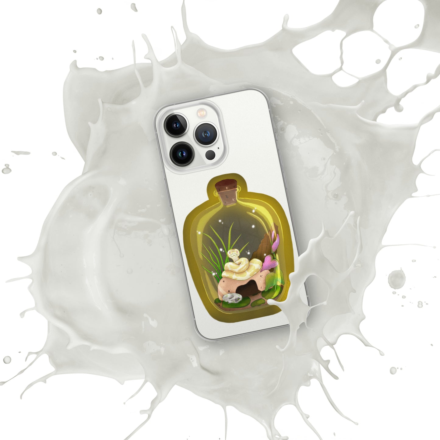 Ball Python in Jar Clear Case for iPhone®