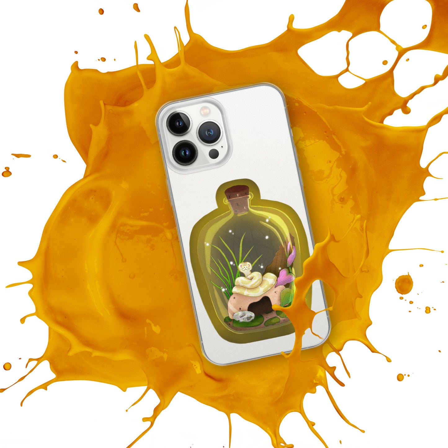 Ball Python in Jar Clear Case for iPhone®