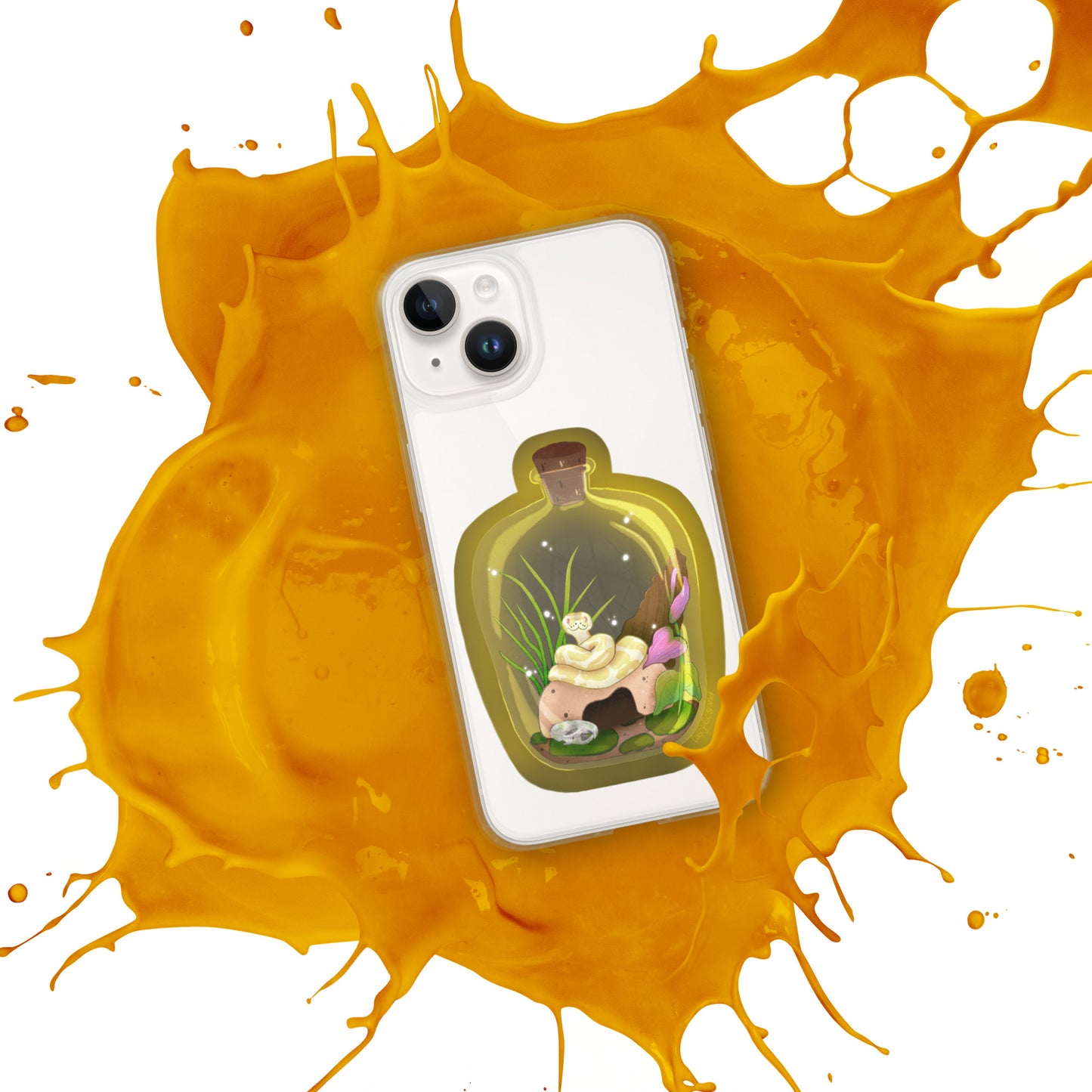 Ball Python in Jar Clear Case for iPhone®