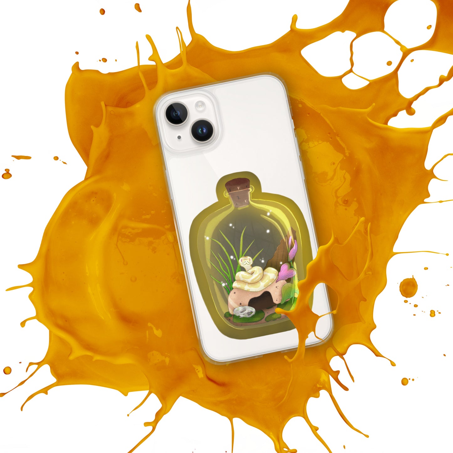 Ball Python in Jar Clear Case for iPhone®