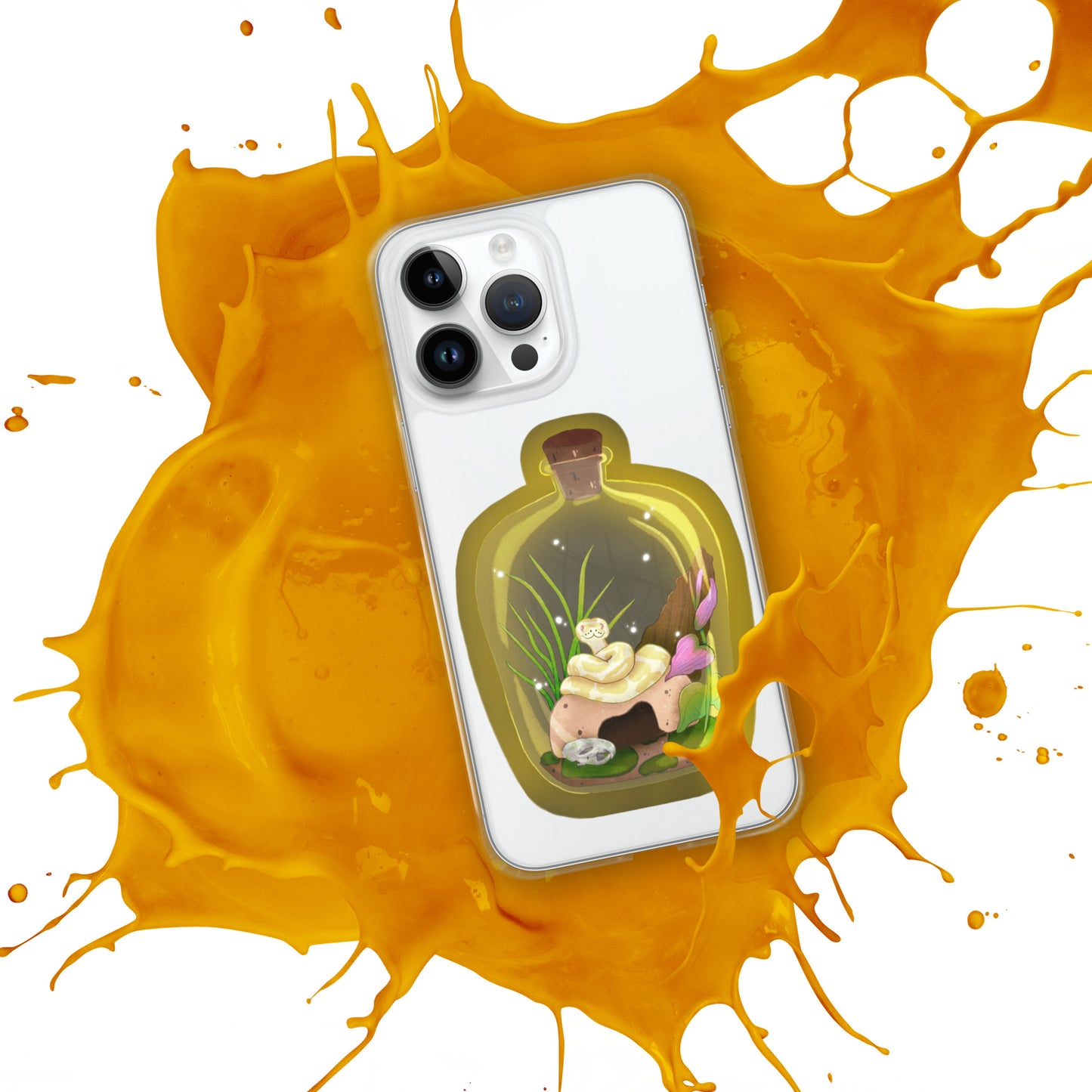 Ball Python in Jar Clear Case for iPhone®