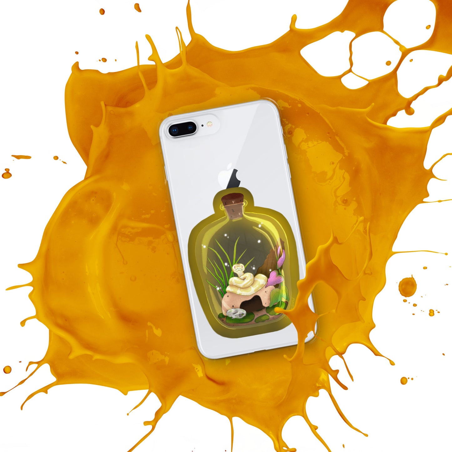 Ball Python in Jar Clear Case for iPhone®
