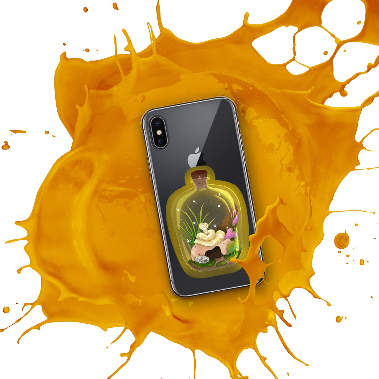 Ball Python in Jar Clear Case for iPhone®