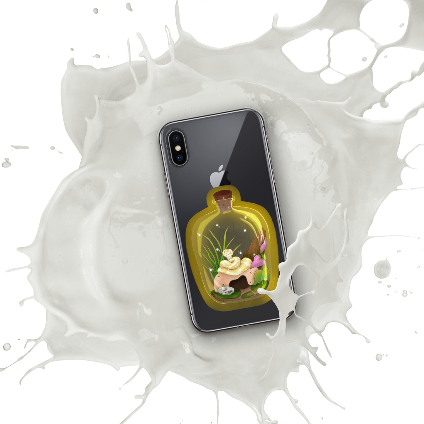 Ball Python in Jar Clear Case for iPhone®