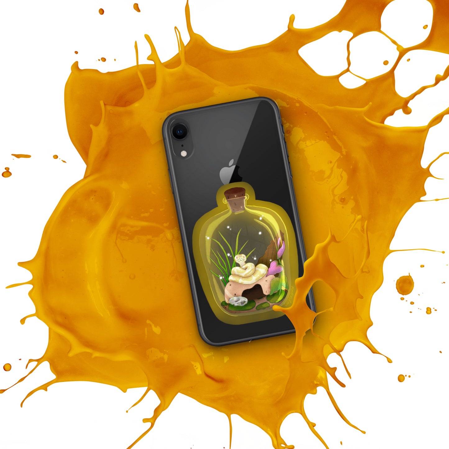 Ball Python in Jar Clear Case for iPhone®