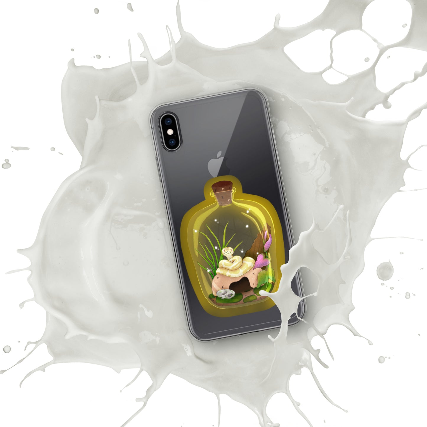 Ball Python in Jar Clear Case for iPhone®