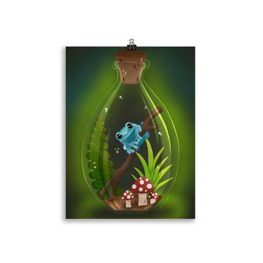 Frog in Jar Poster