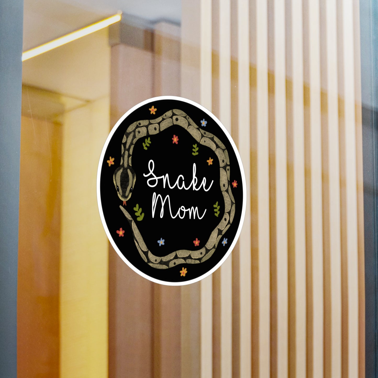 Ball Python Snake Mom Kiss-Cut Vinyl Decals