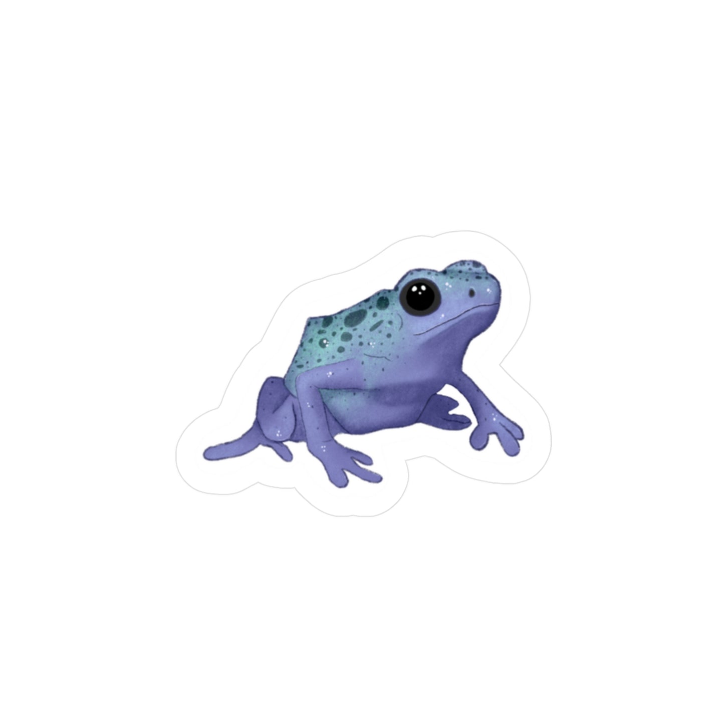Purple Dart Frog Kiss-Cut Vinyl Decals
