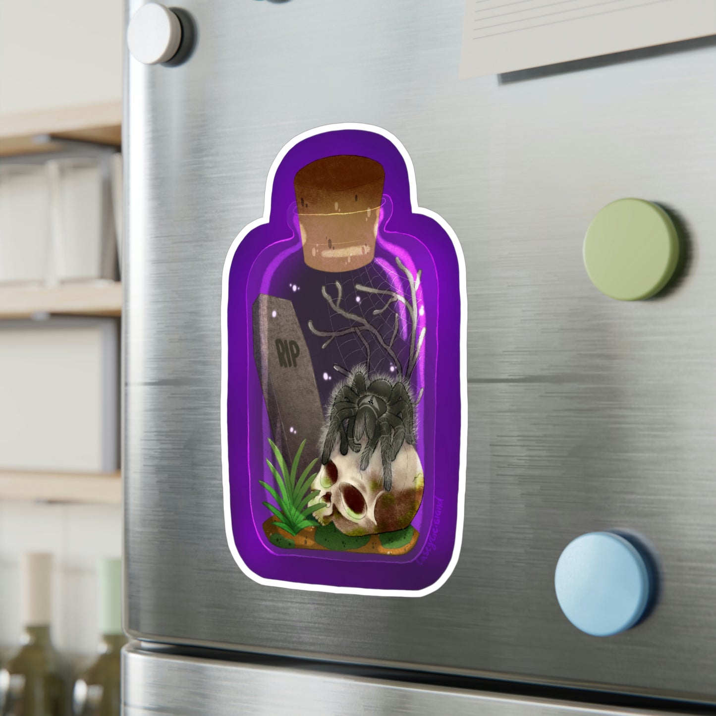 Tarantula in Jar Kiss-Cut Vinyl Decals