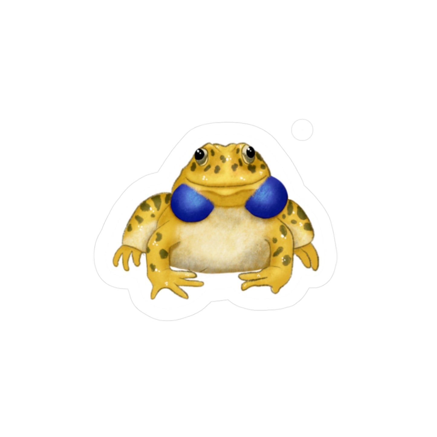 Yellow Indian Bullfrog Kiss-Cut Vinyl Decals