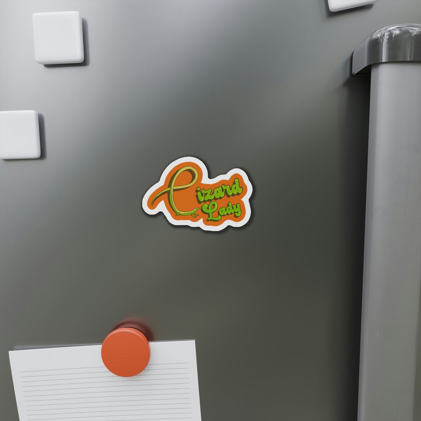 Lizard Lady Die-Cut Magnets
