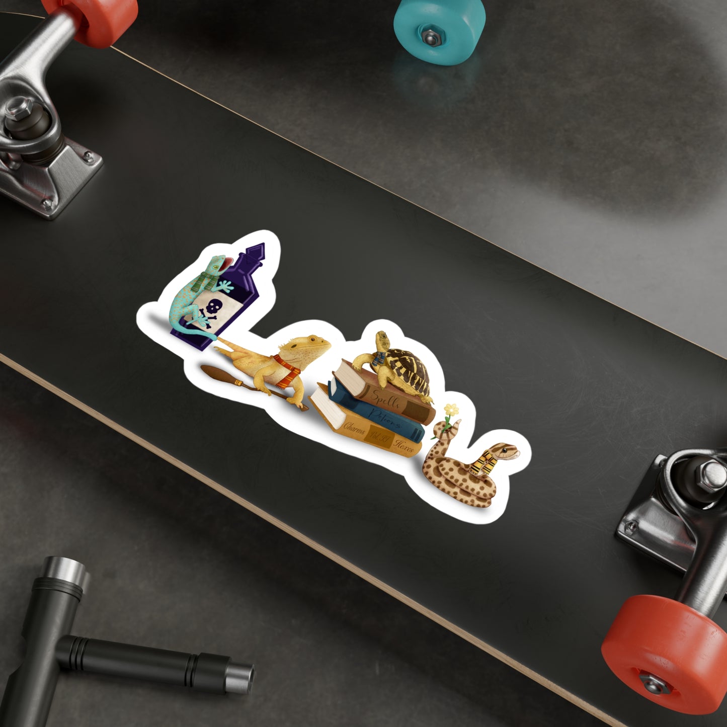 School Hobby Reptiles Kiss-Cut Vinyl Decals