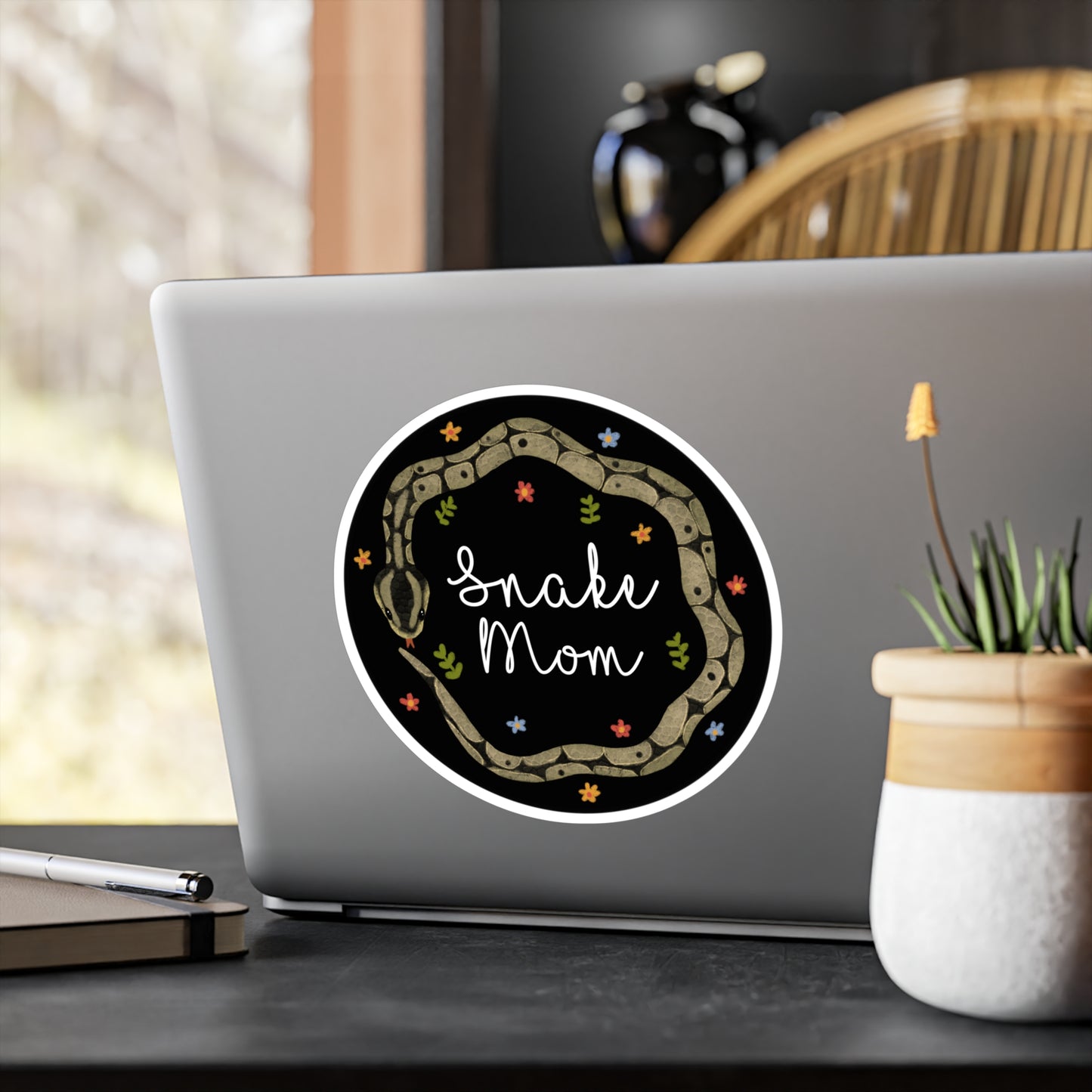 Ball Python Snake Mom Kiss-Cut Vinyl Decals