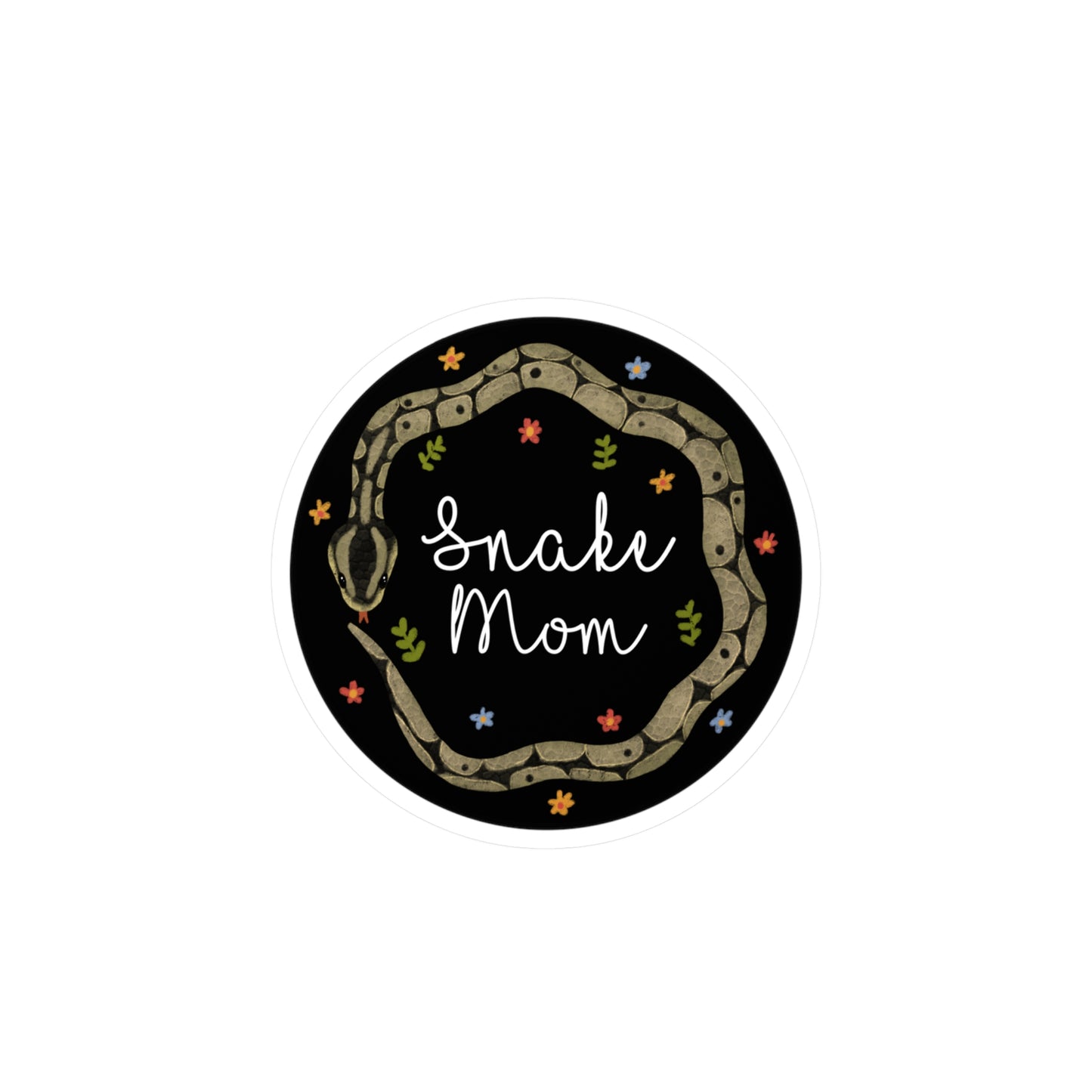 Ball Python Snake Mom Kiss-Cut Vinyl Decals