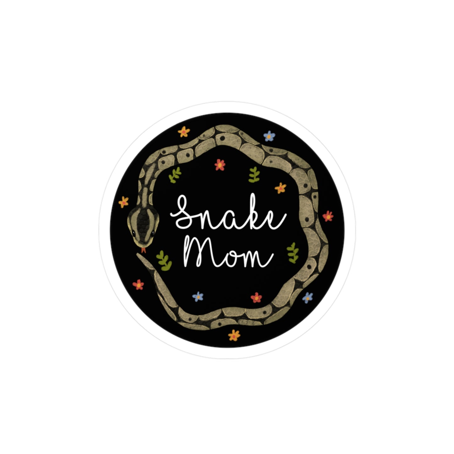 Ball Python Snake Mom Kiss-Cut Vinyl Decals