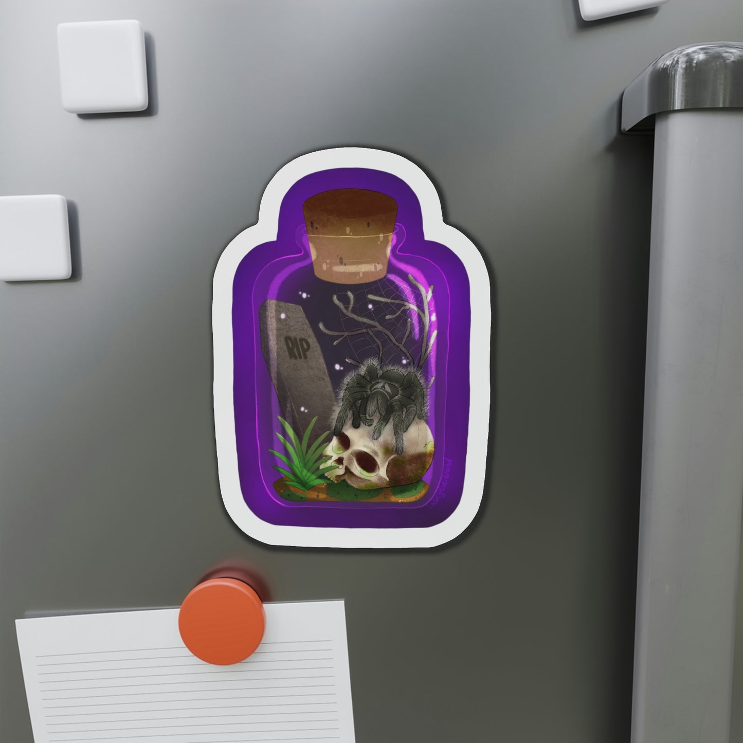 Tarantula in Jar Die-Cut Magnets
