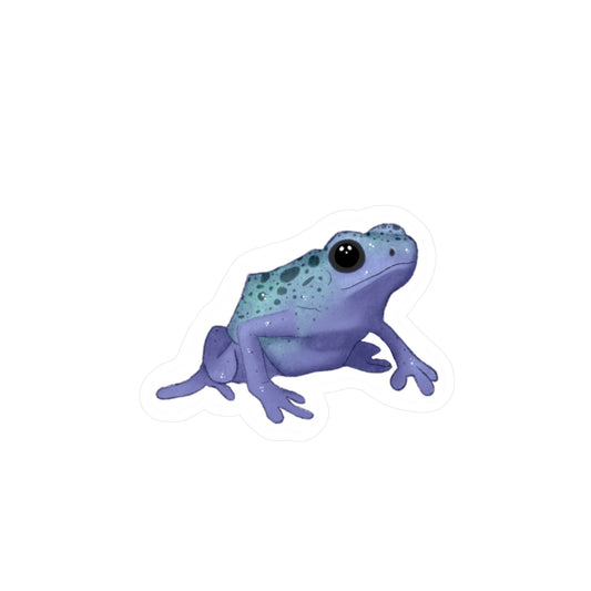 Purple Dart Frog Kiss-Cut Vinyl Decals