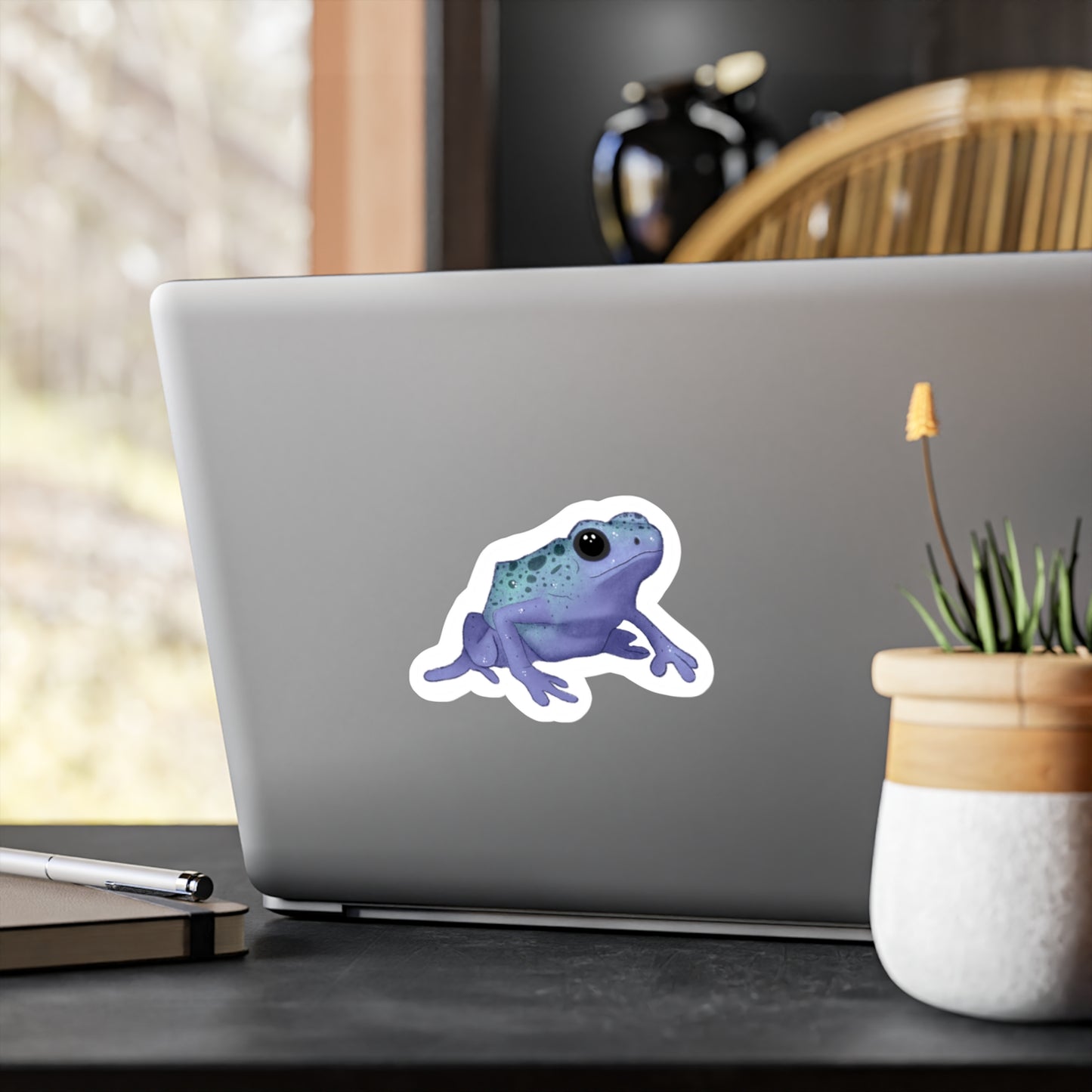 Purple Dart Frog Kiss-Cut Vinyl Decals