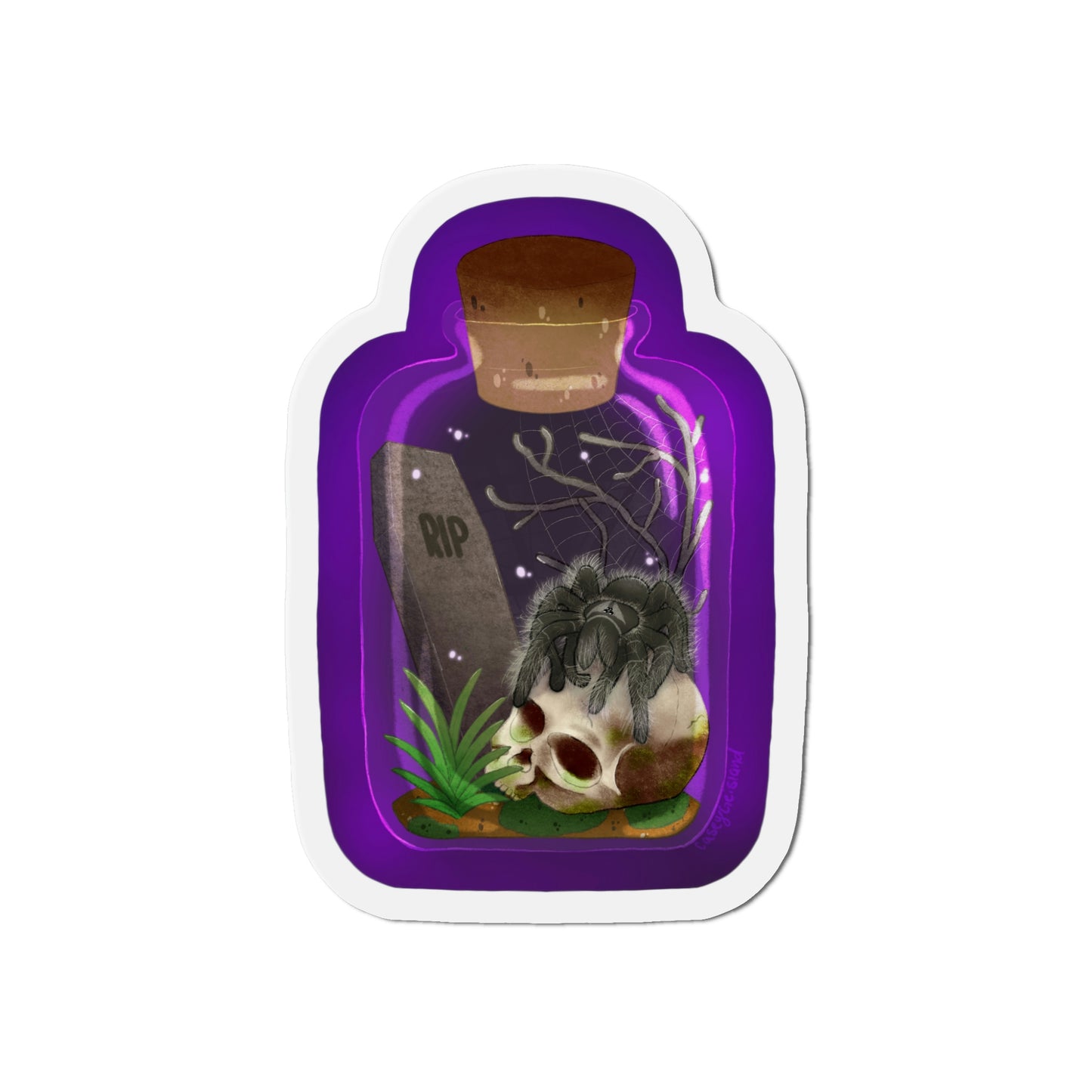Tarantula in Jar Die-Cut Magnets