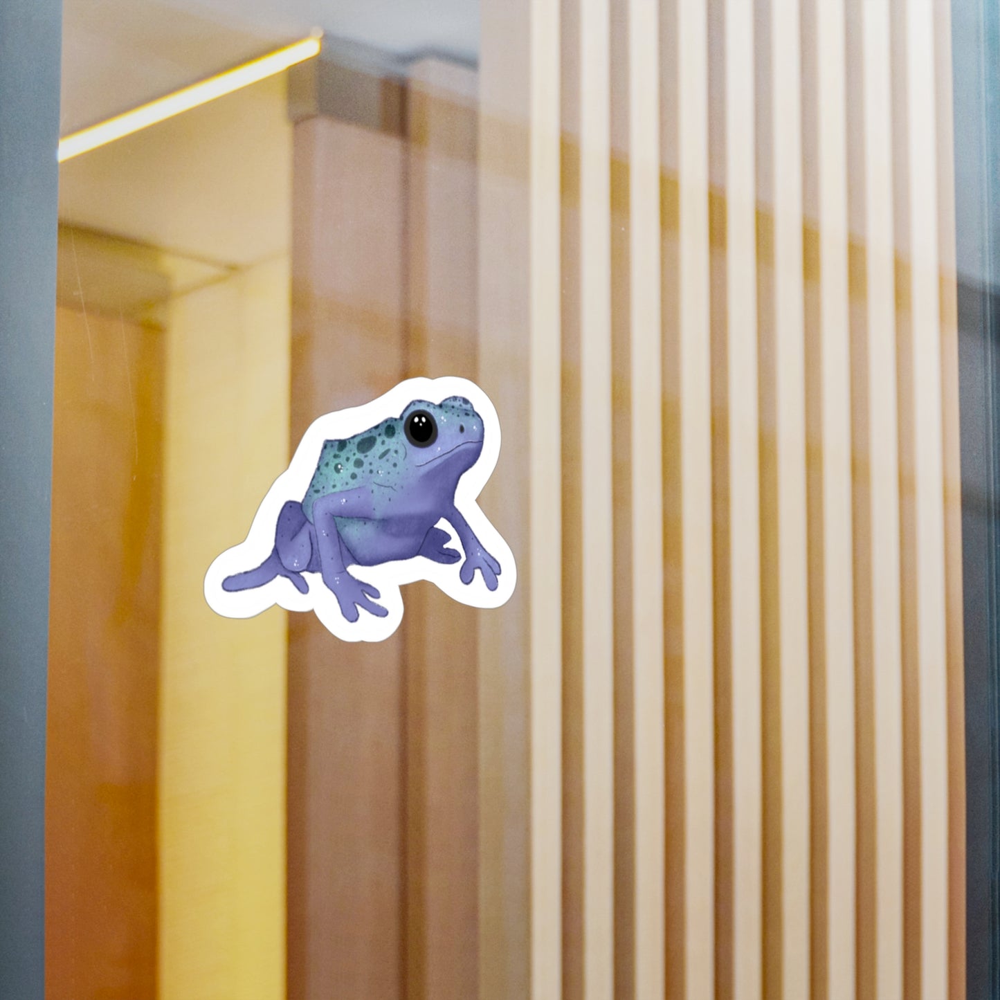 Purple Dart Frog Kiss-Cut Vinyl Decals