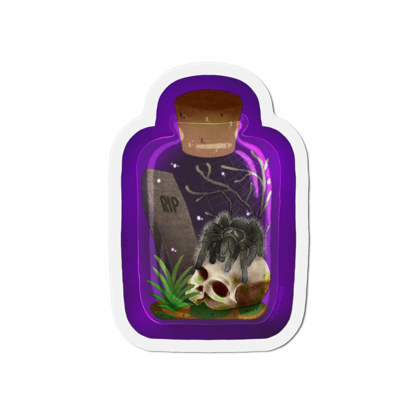 Tarantula in Jar Die-Cut Magnets