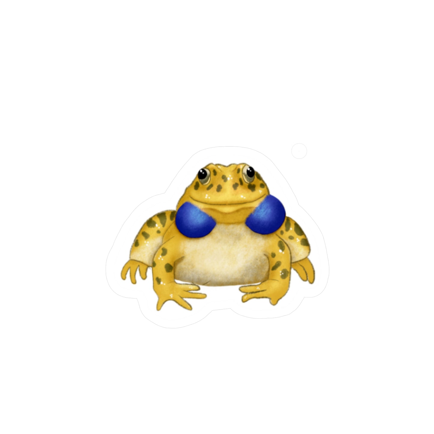 Yellow Indian Bullfrog Kiss-Cut Vinyl Decals