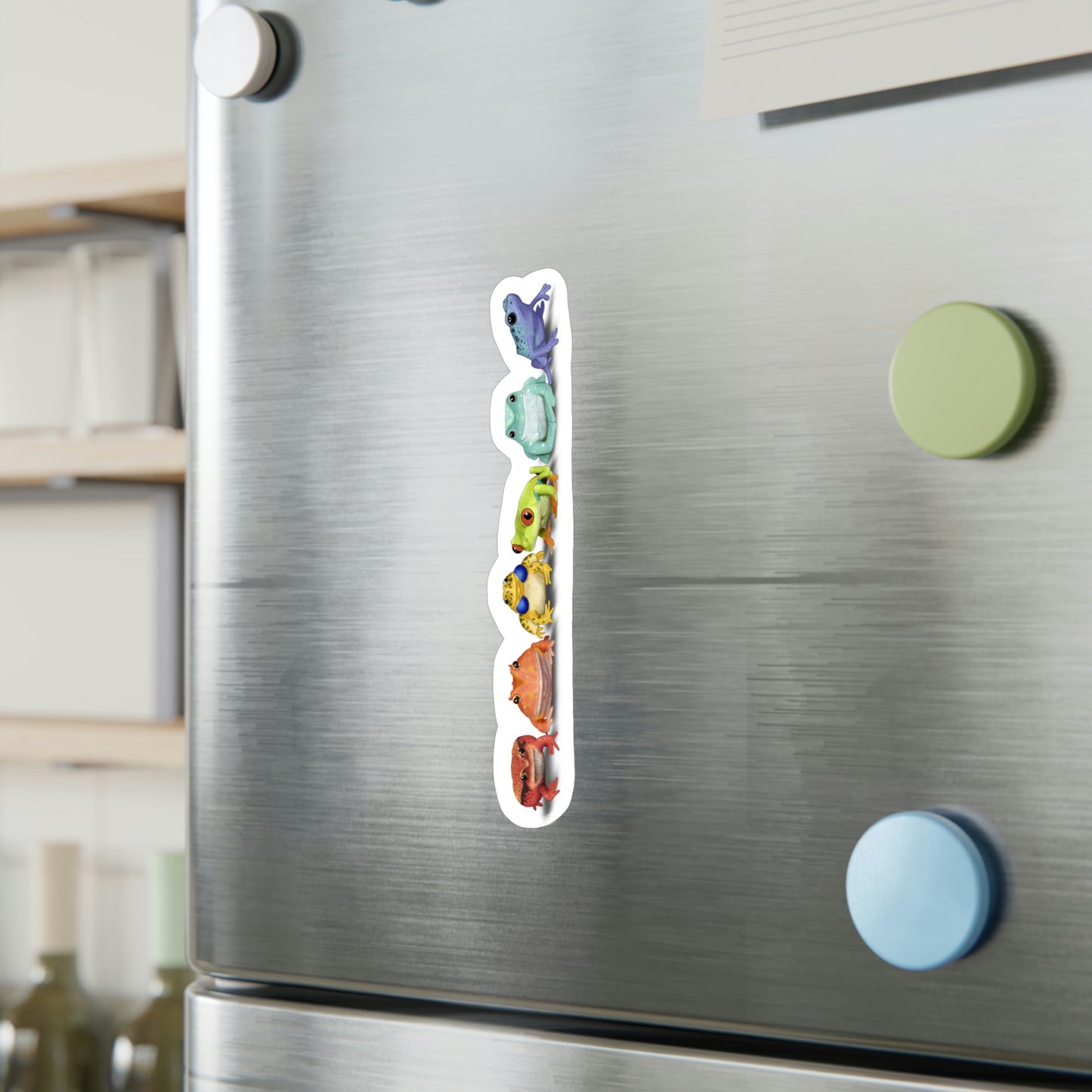Rainbow Frogs Kiss-Cut Vinyl Decals