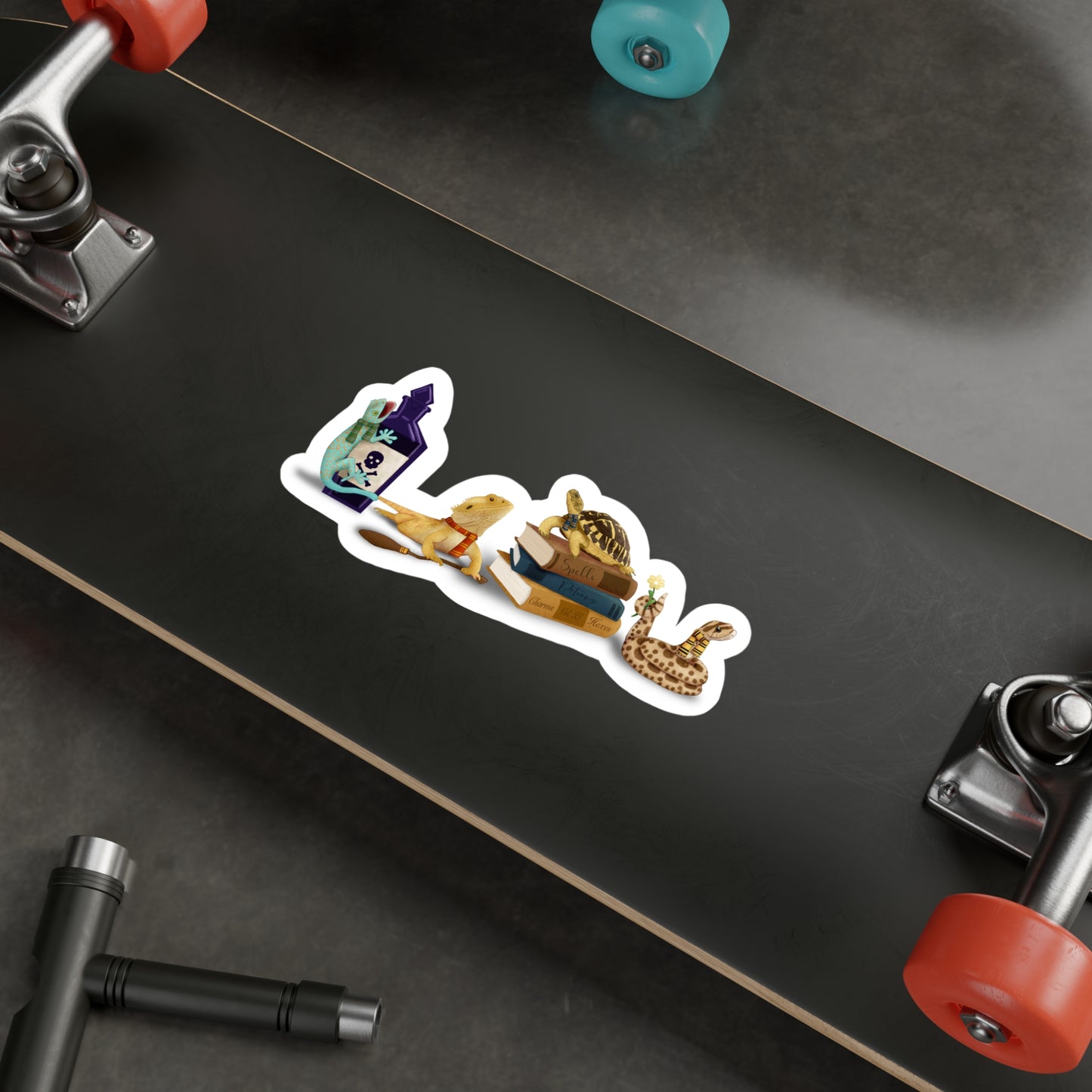 School Hobby Reptiles Kiss-Cut Vinyl Decals