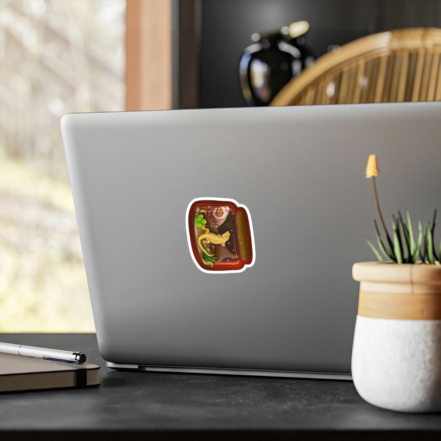 Bearded Dragon in Jar Kiss-Cut Vinyl Decals