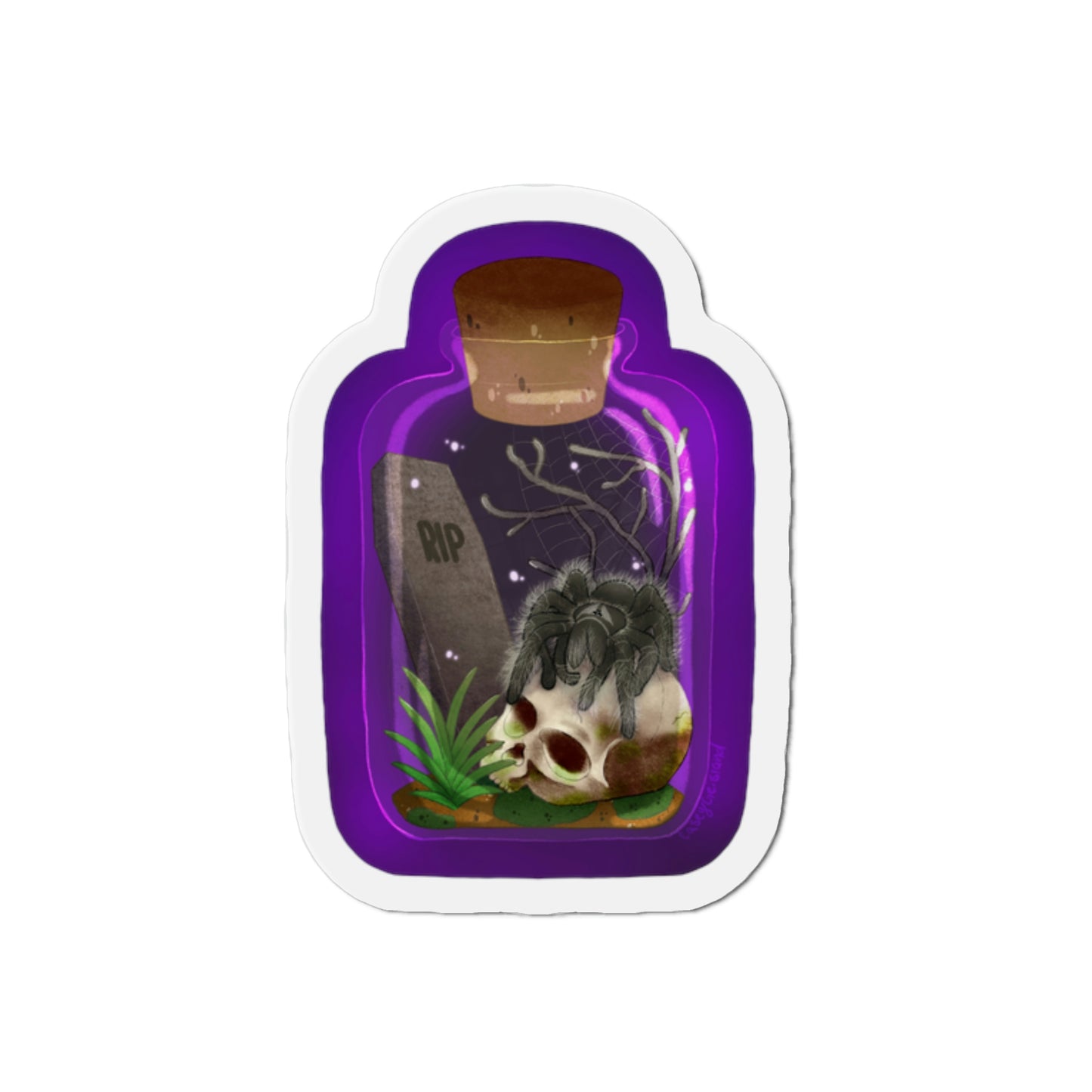 Tarantula in Jar Die-Cut Magnets